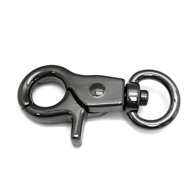 Customized men's waist strap, leather dog buckle, car key ring, gift bag, hanging buckle, rotating hook buckle, jewelry buckle wholesale